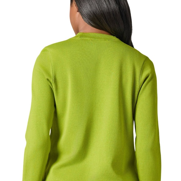 Kasper Vibrant Green Leaf Maxi Dress and sweater - Picture 5 of 7